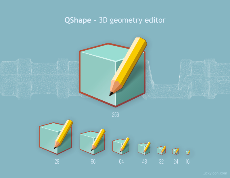 QShape 3D modelling module icon of QForm